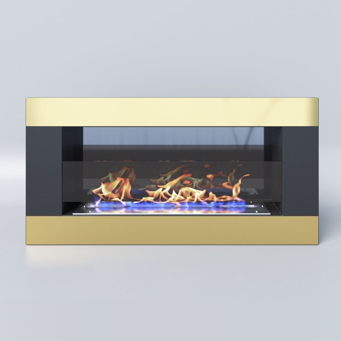 Биокамин "Русский огонь" Голд 800N настенный с защитным стеклом по цене 26 340 руб.