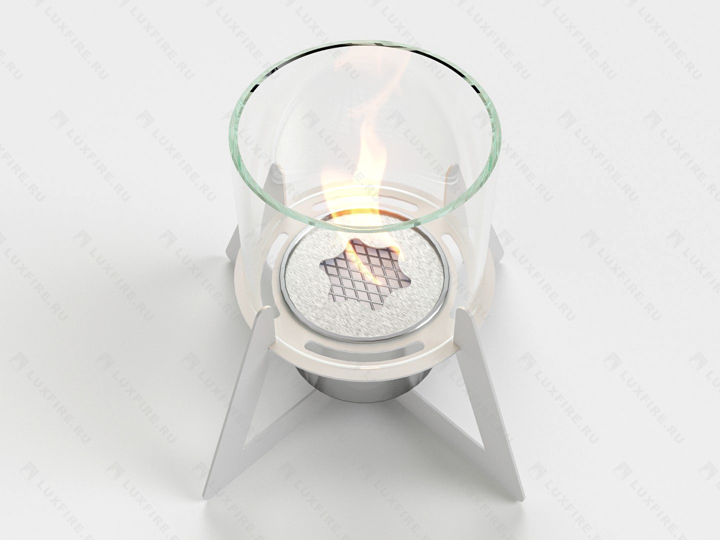 Настольный биокамин Lux Fire "Альфа" (белый) по цене 9 922 руб.