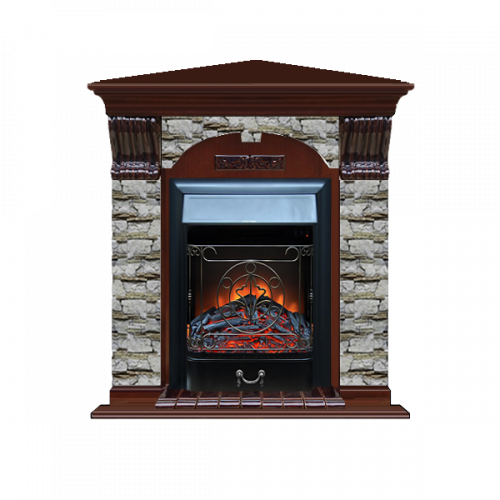 Арочный Алтай угловой (красное дерево)+Majestic Black