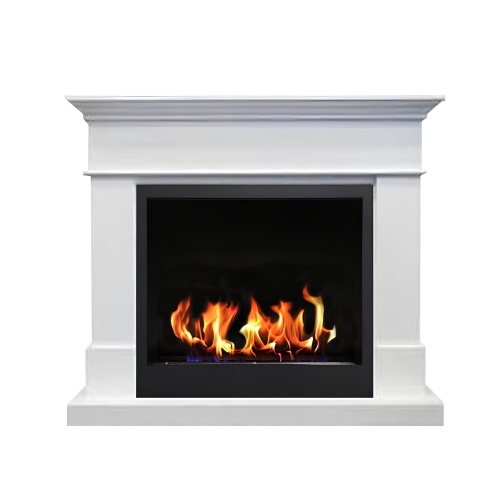 Биокамин в портале "Русский огонь" Невада с декоративным стеклом (стемалитом)