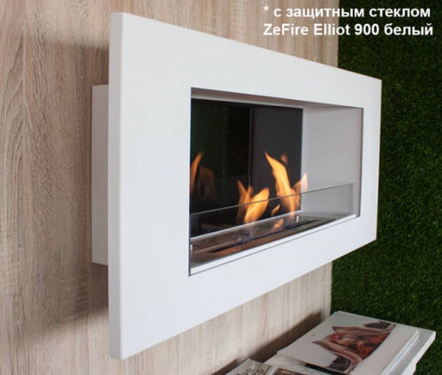 Биокамин ZeFire Elliot 1500 белый со стемалитом
