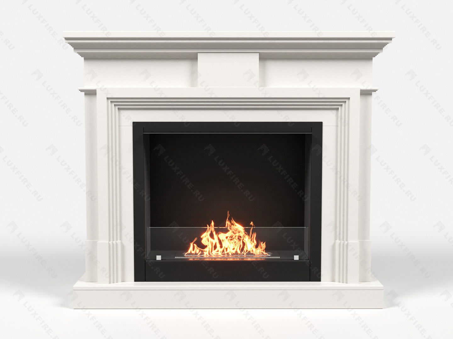 Биокамин Lux Fire с порталом Арарат 26, белый по цене 115 661 руб.