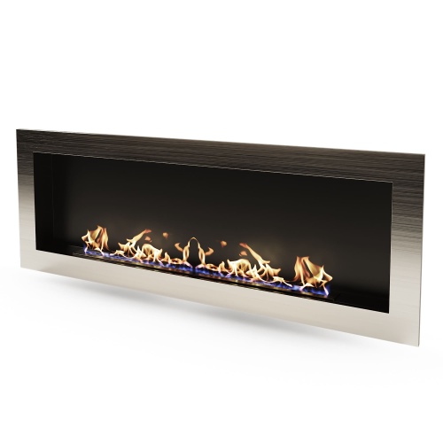 Биокамин "Русский огонь" Хай-тек 1500V встраиваемый с декоративным стеклом (стемалитом)