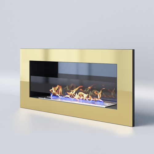 Биокамин "Русский огонь" Барокко 900V встраиваемый с декоративным стеклом (стемалитом)