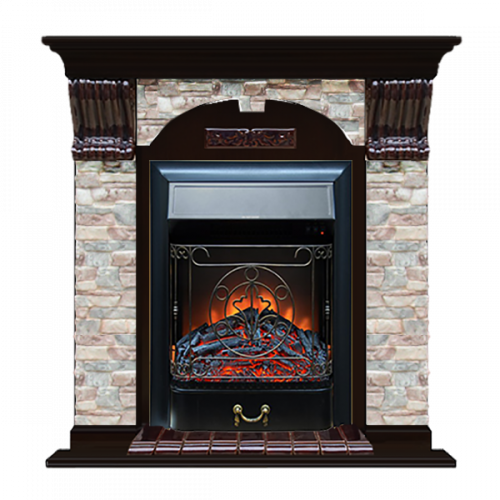 Арочный Грот цветной (венге)+Majestic Black