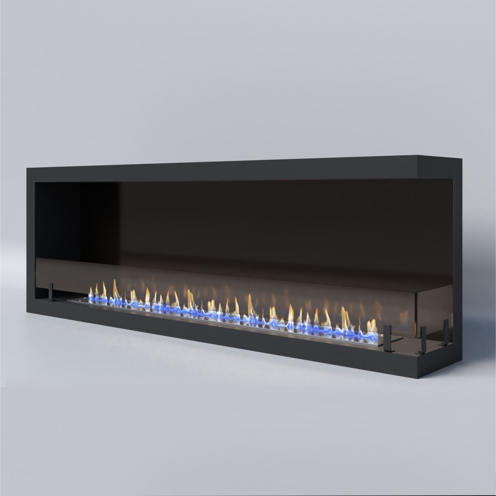 Биокамин "Русский огонь" Честер 1500 угловой правый с защитным и декоративным стеклом по цене 65 750 руб.