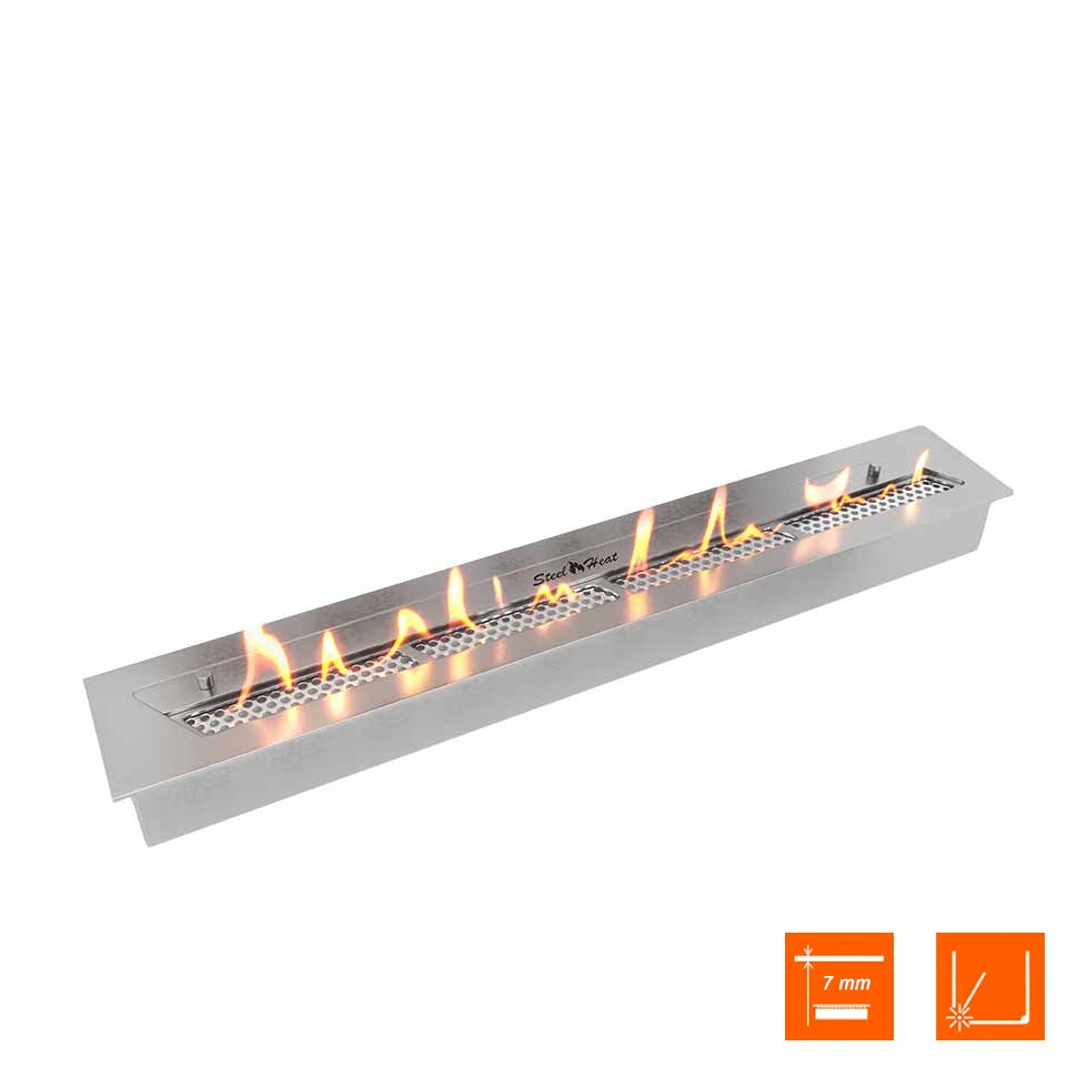 Биокамин SteelHeat WALL LONG 1200 черный, стемалит по цене 54 600 руб.