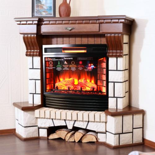 Экстерион угловой (светлый дуб)+Panoramic 25 LED FX QZ