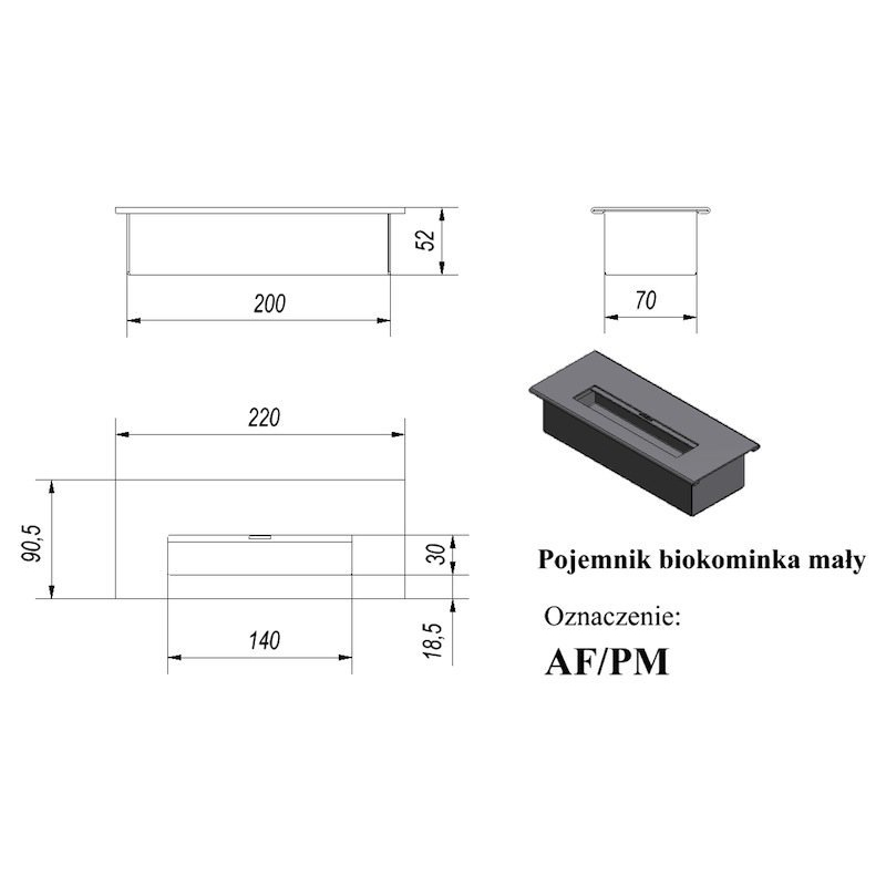 Биокамин настенный Kratki GOLF VERTICAL по цене 