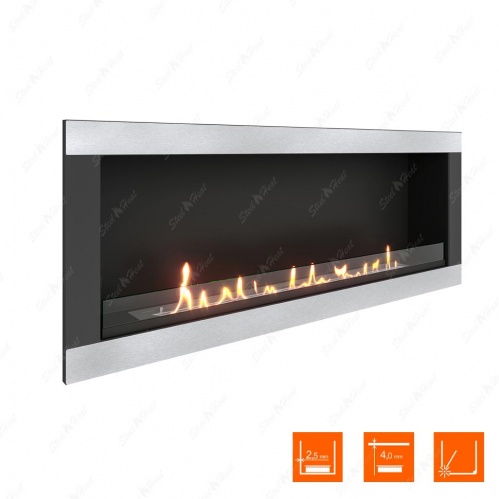 Биокамин SteelHeat ONE-H 1400 стекло