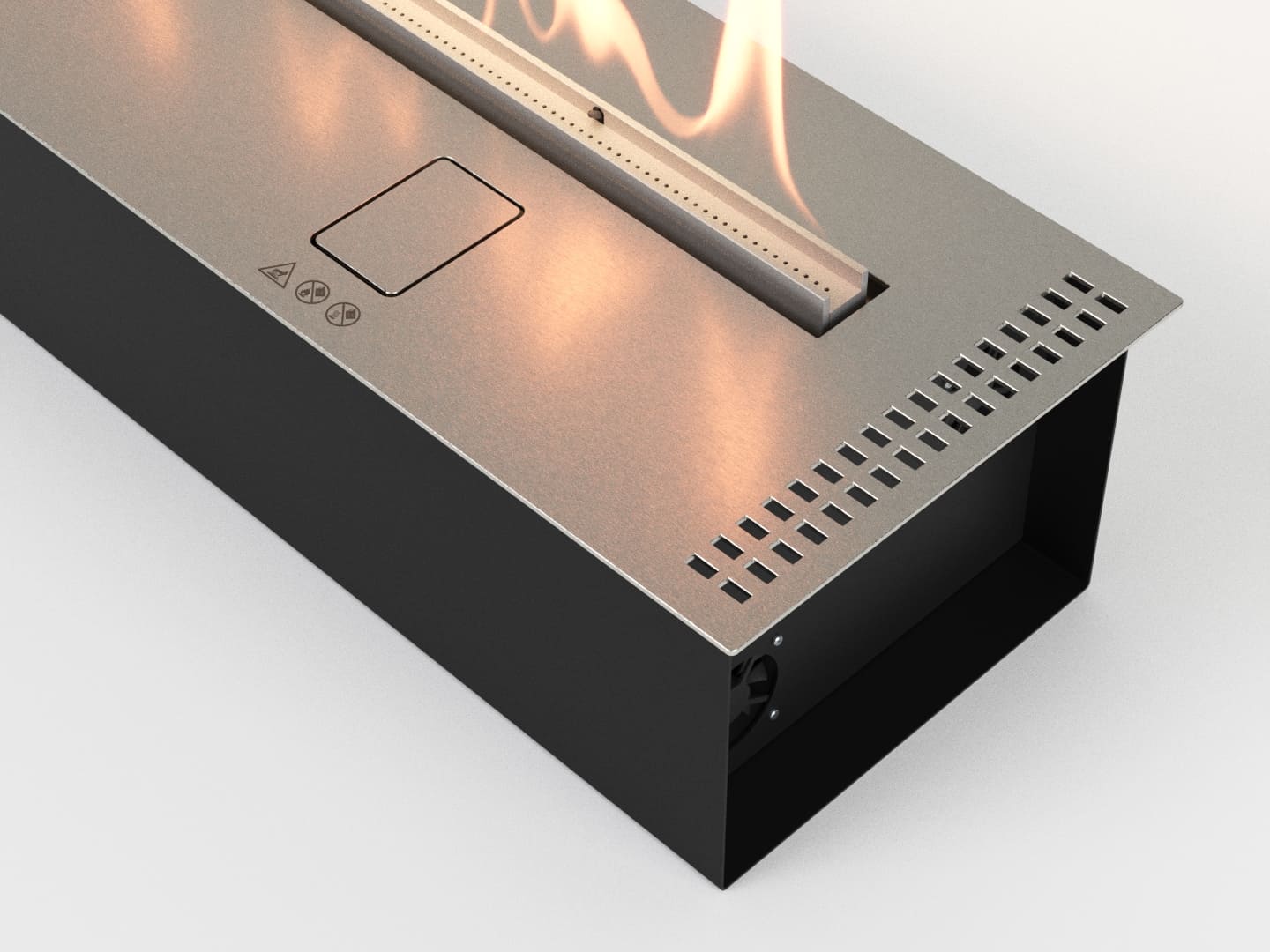 Автоматический биокамин Lux Fire Smart Flame 1000 RC INOX по цене 377 080 руб.