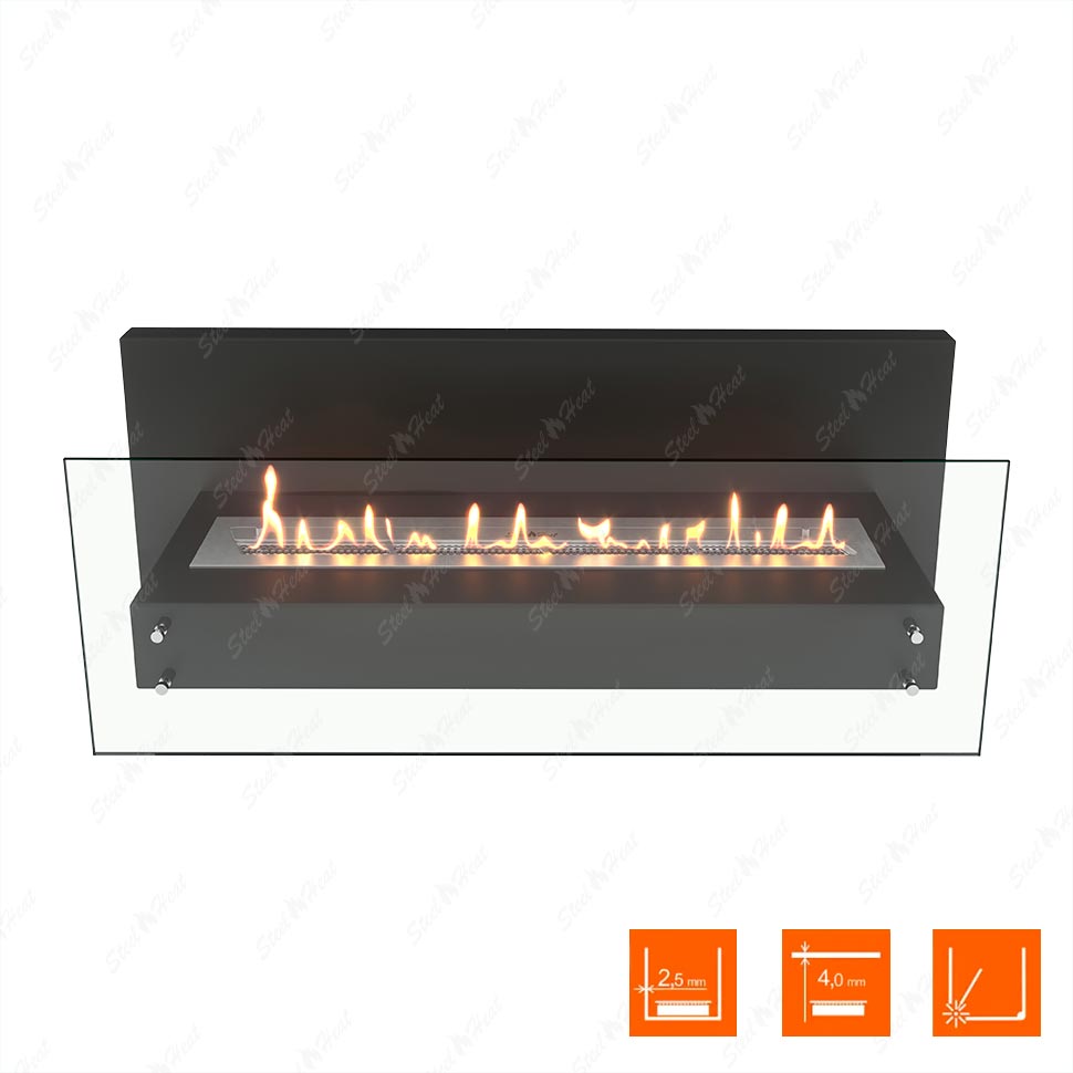 Биокамин SteelHeat LINKOR 1200 стекло по цене 46 900 руб.