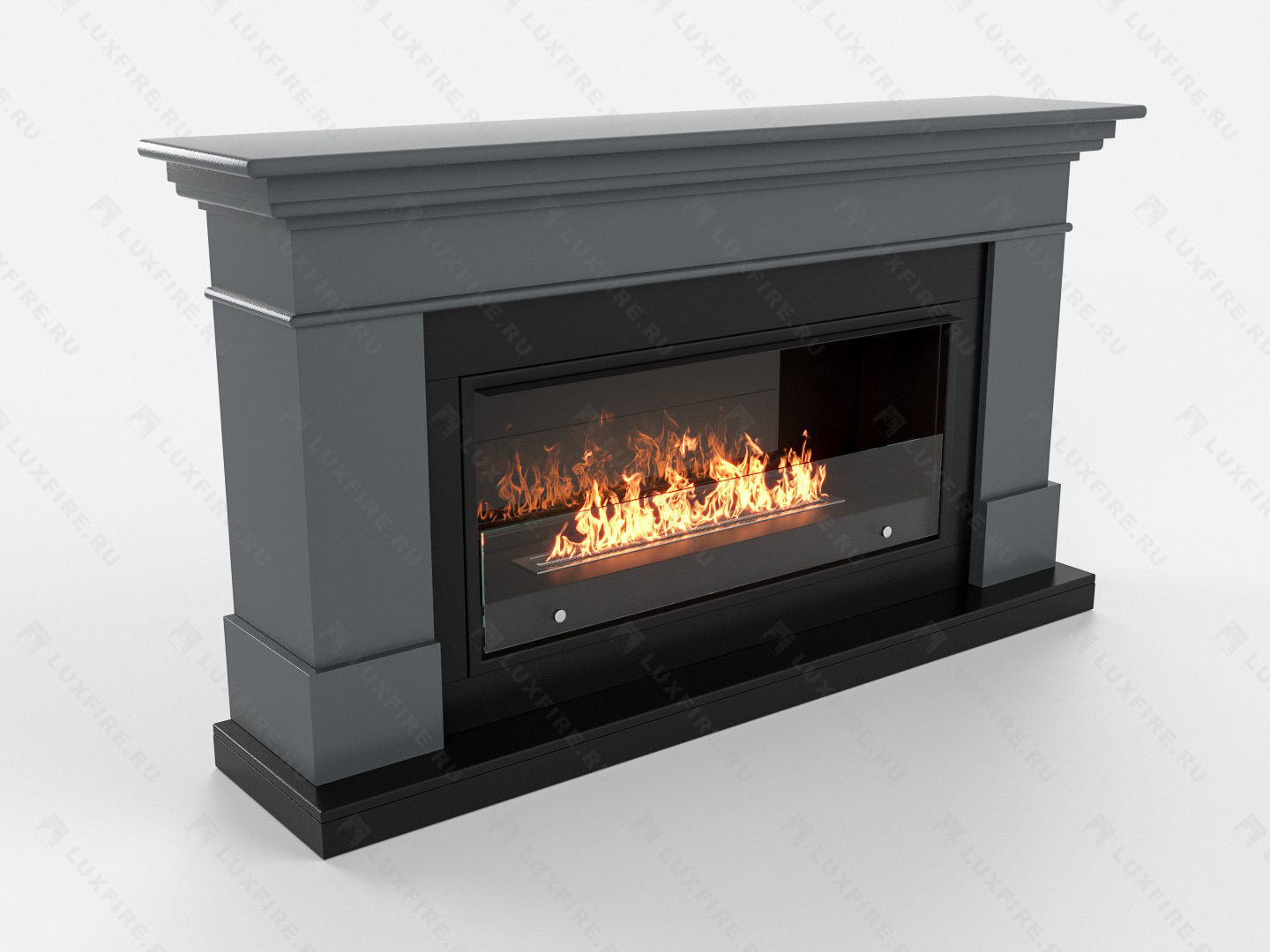 Биокамин Lux Fire с порталом Ангара 42, графит