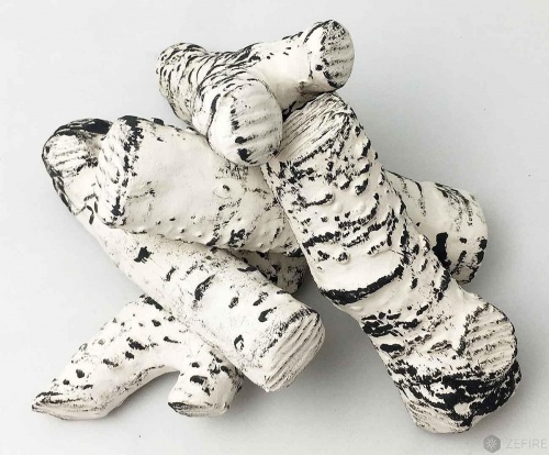 Керамические дрова береза 5 шт