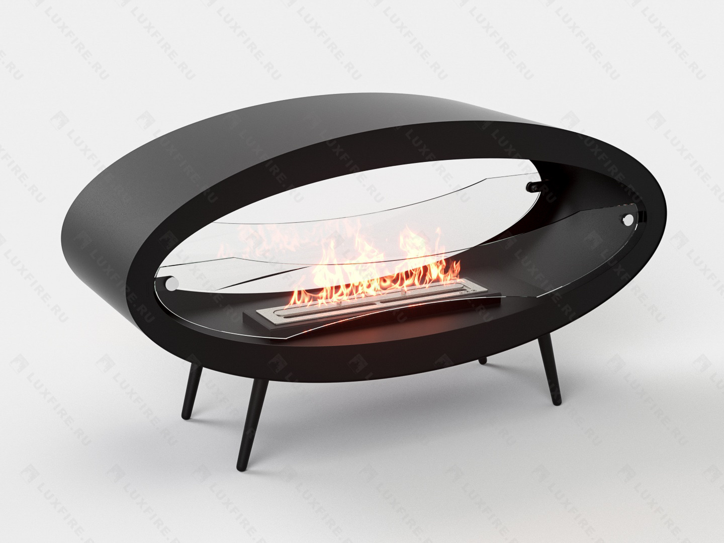 Напольный биокамин Lux Fire "Эллипс" 1200