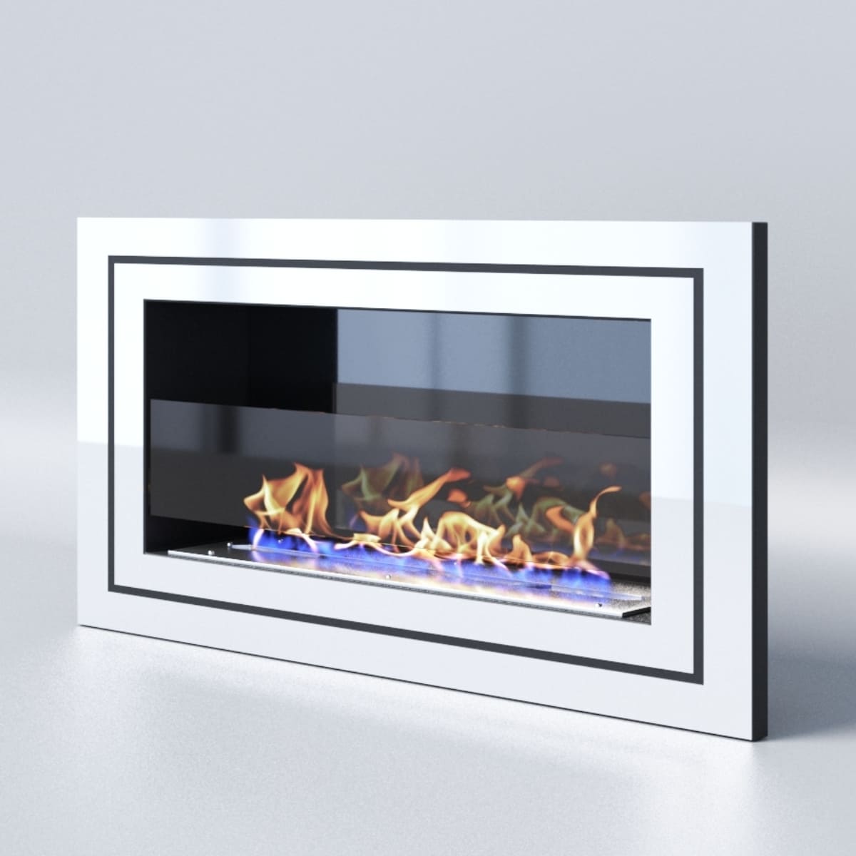 Биокамин "Русский огонь" Стенли 800V встраиваемый с защитным и декоративным стеклом по цене 40 550 руб.