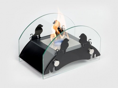 Настольный биокамин Lux Fire "Царский мост" S Чёрный