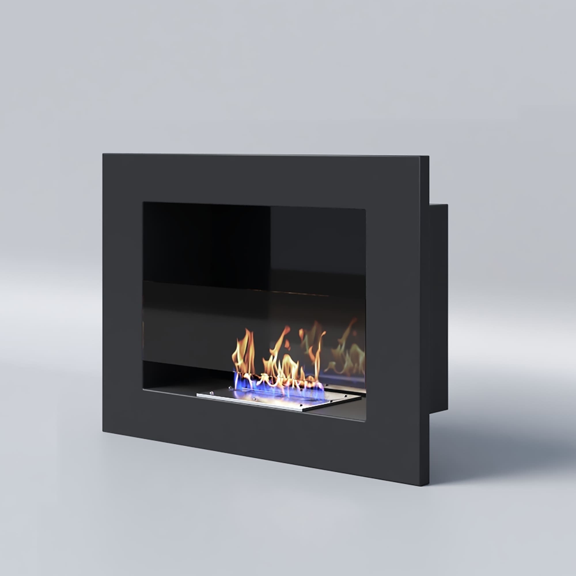 Биокамин "Русский огонь" Лайт 550V встраиваемый с декоративным стеклом (стемалитом) по цене 17 350 руб.