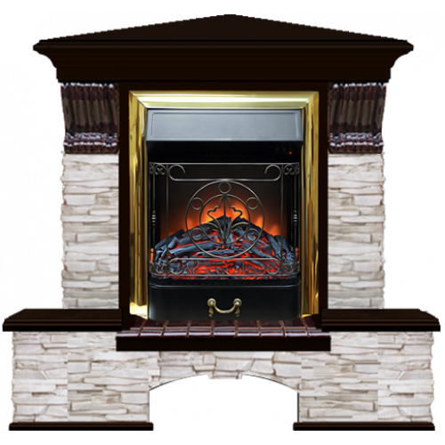 Бостон К Мисхор угловой (венге)+Majestic Brass