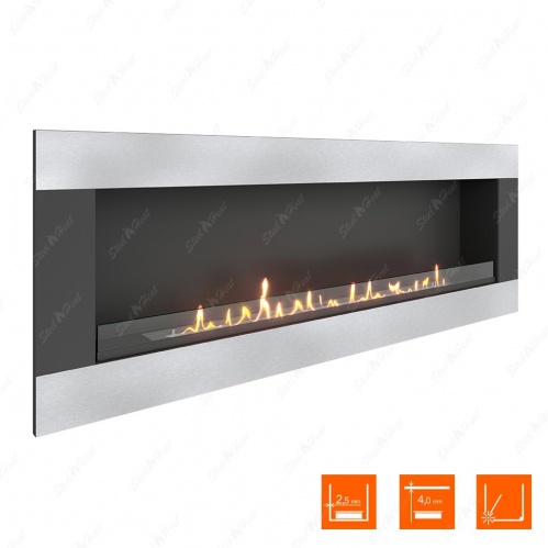 Биокамин SteelHeat GRAND-H 1800 стекло