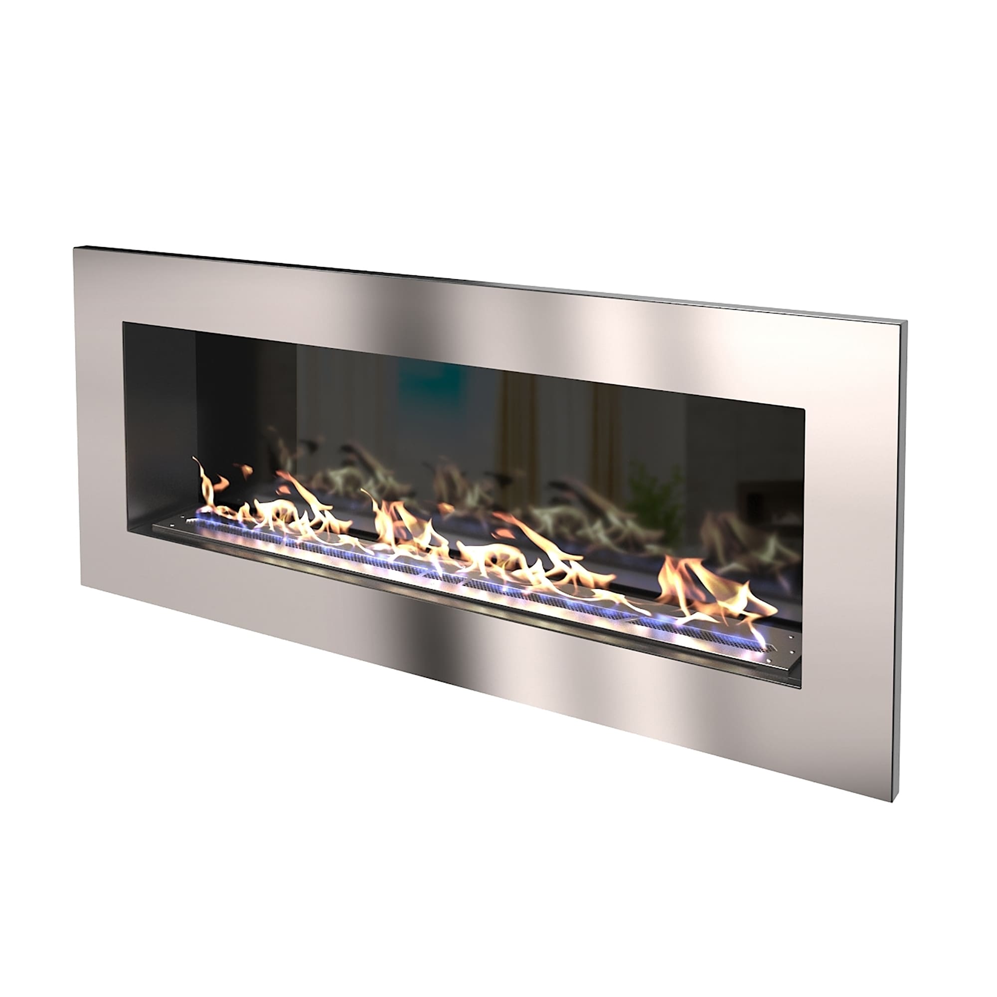 Биокамин "Русский огонь" Хай-тек 1100V встраиваемый с декоративным стеклом (стемалитом) по цене 41 650 руб.