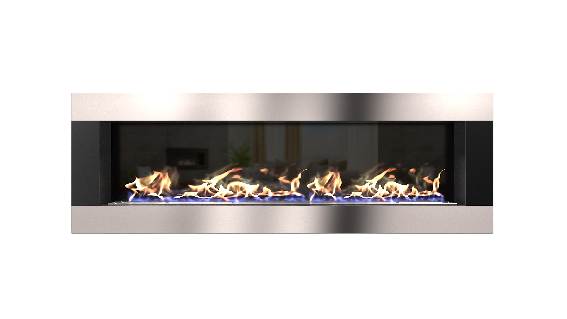 Биокамин "Русский огонь" Модерн 1300N настенный с защитным и декоративным стеклом по цене 52 800 руб.