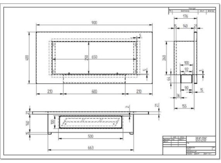 Биокамин ZeFire Elliot 900 белый со стемалитом по цене 36 800 руб.