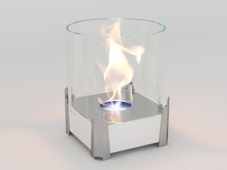 Настольный биокамин Lux Fire "Рондо" M Белый по цене 17 160 руб.