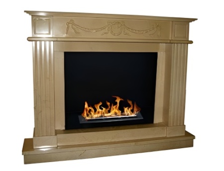 Биокамин в мраморном портале "Русский огонь" Sunset по цене 280 000 руб.