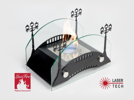 Настольный биокамин Lux Fire "Пушкинский мост" S Чёрный по цене 14 641 руб.