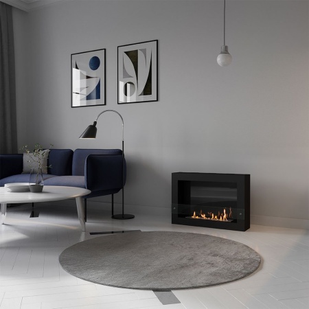 Биокамин SteelHeat WALL ONE 800 черный, стекло по цене 28 035 руб.