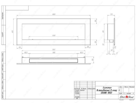 Биокамин SteelHeat GRAND-D 1800 стекло + стемалит по цене 96 390 руб.