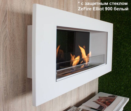 Биокамин ZeFire Elliot 1500 белый со стемалитом по цене 59 800 руб.