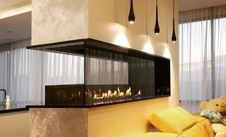 Встраиваемый биокамин / торцевой сквозной очаг 700 (SappFire) по цене 39 000 руб.