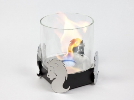 Настольный биокамин Lux Fire "Лев" Чёрный по цене 15 000 руб.