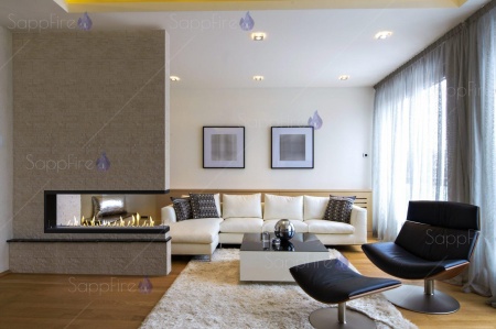 Встраиваемый торцевой сквозной очаг 1400 SappFire по цене 62 600 руб.