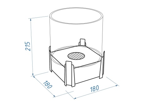 Биокамин настольный Lux Fire "ФСБ" М по цене 15 500 руб.